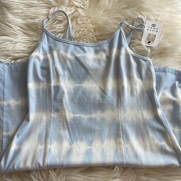 NWT Billabong Easy On Me Light Blue Dress - Picture 9 of 9
